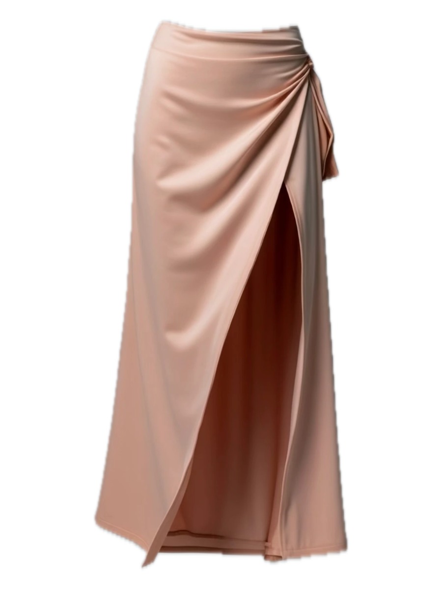 Solène Satin Wrap Skirt